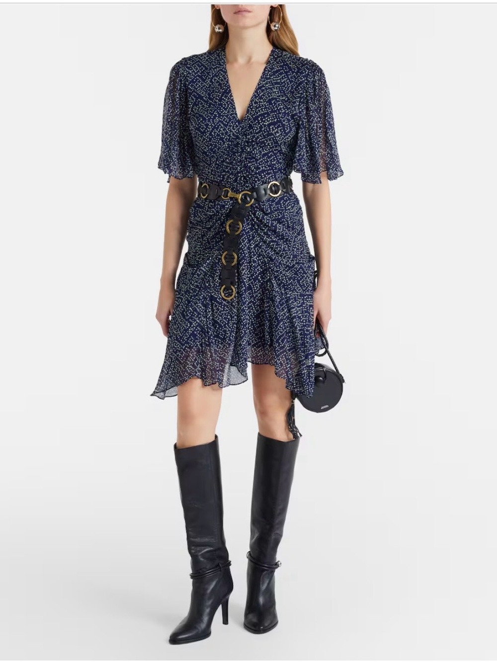 Isabel Marant Etoile midnight blue V-Neck dress